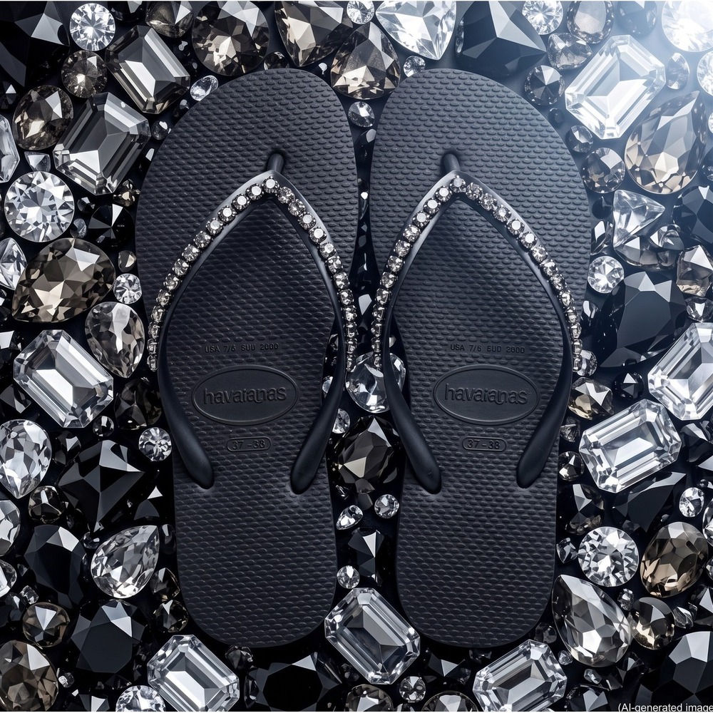 SLLX0001 | W's6 | Swarovski x Havaianas Midnight Star